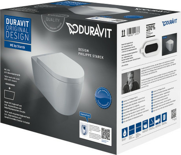 Унитаз Duravit ME by Starck 45790920A1 подвесной с сиденьем Микролифт Унитаз Duravit ME by Starck 45790920A1 подвесной с сиденьем Микролифт