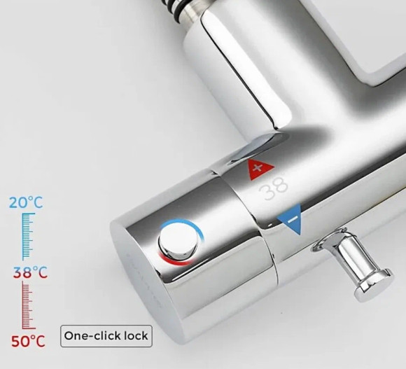 Гигиенический душ со смесителем Gappo G7290 с термостатом Хром Гигиенический душ со смесителем Gappo G7290 с термостатом Хром