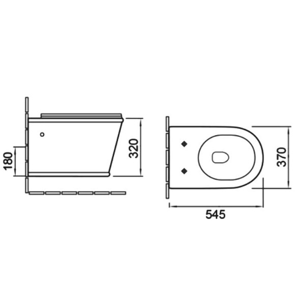Унитаз SantiLine SL-5009 подвесной Белый с сиденьем Микролифт Унитаз SantiLine SL-5009 подвесной Белый с сиденьем Микролифт
