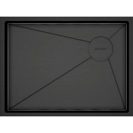 Кухонная мойка Paulmark Next-Skew 58 Uni PM885844-GM Вороненая сталь