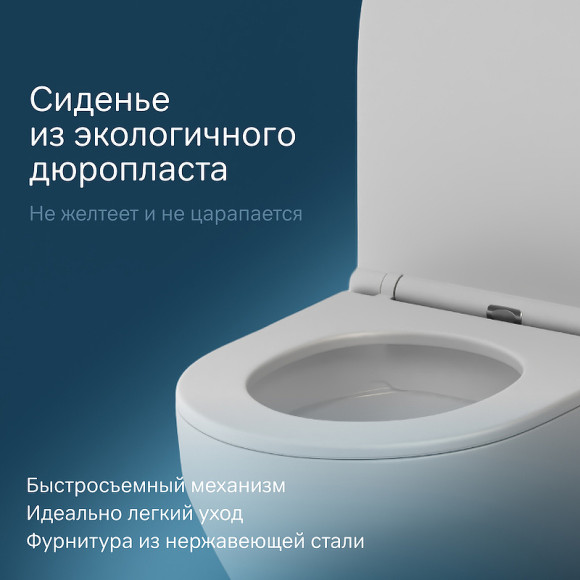 Унитаз AM.PM Spirit V2.0 FlashClean C701700MWSC подвесной Белый матовый с сиденьем микролифт Унитаз AM.PM Spirit V2.0 FlashClean C701700MWSC подвесной Белый матовый с сиденьем микролифт