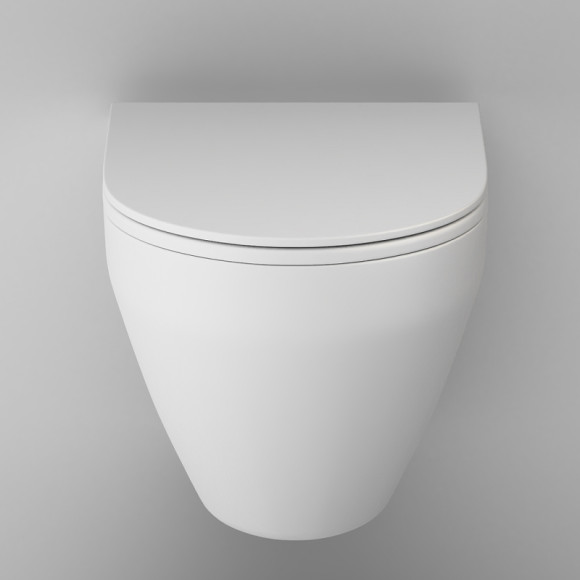 Унитаз AM.PM Spirit V2.0 FlashClean C701700MWSC подвесной Белый матовый с сиденьем микролифт Унитаз AM.PM Spirit V2.0 FlashClean C701700MWSC подвесной Белый матовый с сиденьем микролифт