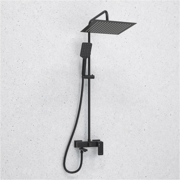 Душевая система WasserKRAFT Abens A277.162.130.BM Черная матовая Душевая система WasserKRAFT Abens A277.162.130.BM Черная матовая