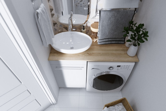 Тумба под раковину 1MarKa Wash 48Н Ц0000002638 Белый глянец