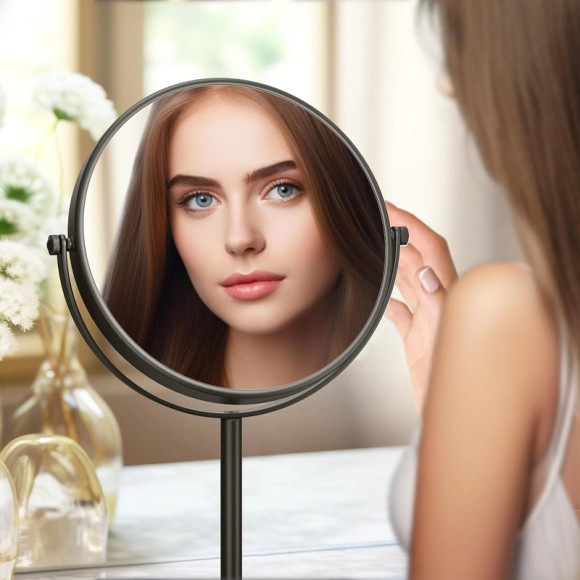 Косметическое зеркало Aquatek AQ4914MB Черное матовое