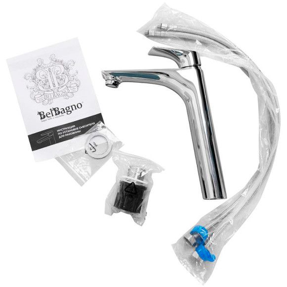 Смеситель для раковины BelBagno Marino MARINO-LMC-CRM-W0 Хром Смеситель для раковины BelBagno Marino MARINO-LMC-CRM-W0 Хром