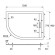 Душевой поддон из искусственного камня Cezares Tray AS 120x90 R TRAY-AS-RH-120/90-550-30-W-R Белый