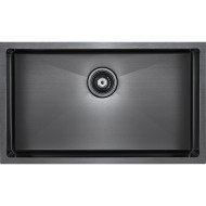 Кухонная мойка Paulmark Aller 74 Uni PM807444-GM Вороненая сталь Кухонная мойка Paulmark Aller 74 Uni PM807444-GM Вороненая сталь