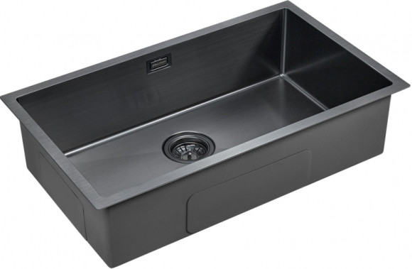 Кухонная мойка Paulmark Aller 74 Uni PM807444-GM Вороненая сталь Кухонная мойка Paulmark Aller 74 Uni PM807444-GM Вороненая сталь