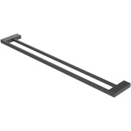Полотенцедержатель Cezares Slider SLIDER-THD-80-NOP двойной Черный матовый
