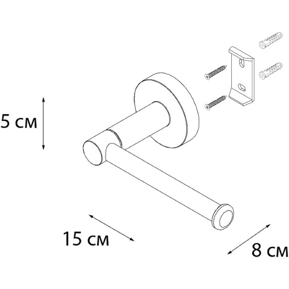 Держатель запасного рулона Fixsen Comfort Chrome FX-85010A Хром Держатель запасного рулона Fixsen Comfort Chrome FX-85010A Хром