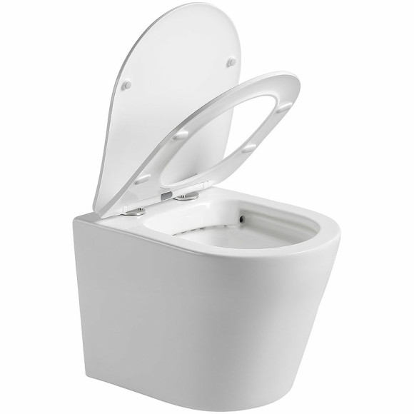 Унитаз Vincea Piatti VT1-11S подвесной Белый с сиденьем Микролифт Унитаз Vincea Piatti VT1-11S подвесной Белый с сиденьем Микролифт