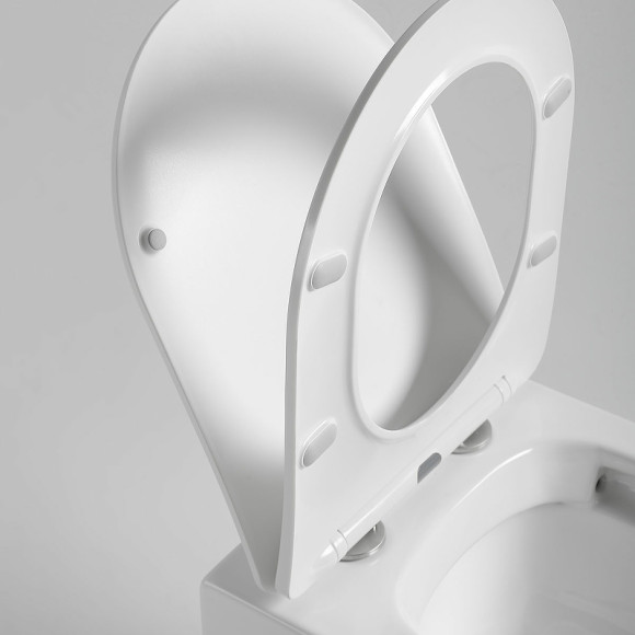 Унитаз Vincea Piatti VT1-11S подвесной Белый с сиденьем Микролифт Унитаз Vincea Piatti VT1-11S подвесной Белый с сиденьем Микролифт