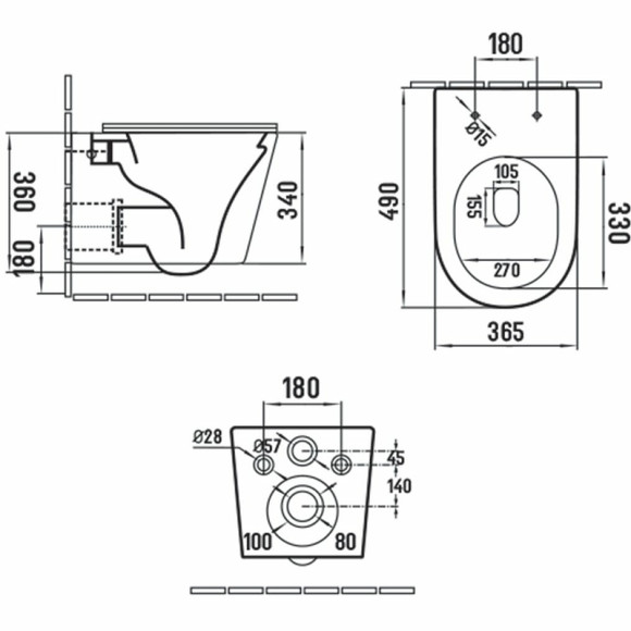 Унитаз Vincea Piatti VT1-11S подвесной Белый с сиденьем Микролифт Унитаз Vincea Piatti VT1-11S подвесной Белый с сиденьем Микролифт