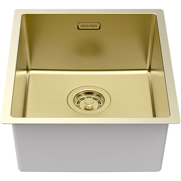 Кухонная мойка Paulmark Yuni 39 Uni YU39-LG Светлое золото Кухонная мойка Paulmark Yuni 39 Uni YU39-LG Светлое золото