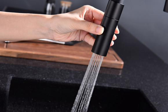 Смеситель для кухни Paulmark Tornado To213402-401 Антрацит