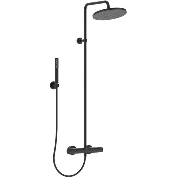 Душевая система Ideal Standard Ceratherm T25 BC748XG с термостатом Черная матовая