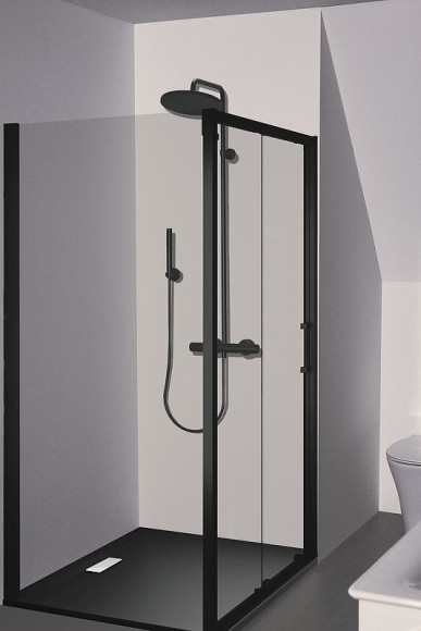 Душевая система Ideal Standard Ceratherm T25 BC748XG с термостатом Черная матовая