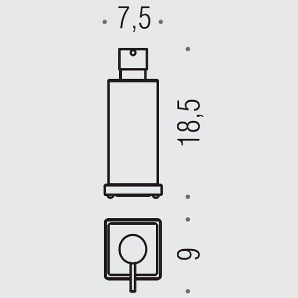 Дозатор для жидкого мыла Colombo Design Look B9317.HPS1-VAN Нержавеющая сталь Дозатор для жидкого мыла Colombo Design Look B9317.HPS1-VAN Нержавеющая сталь