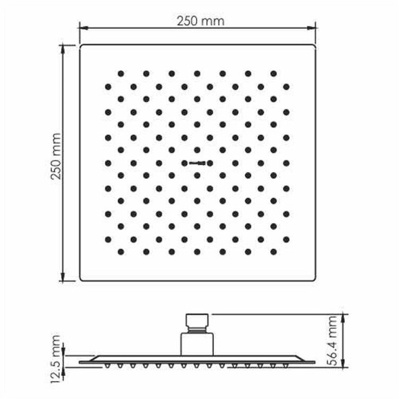 Душевая система WasserKRAFT А66209 Черный глянец