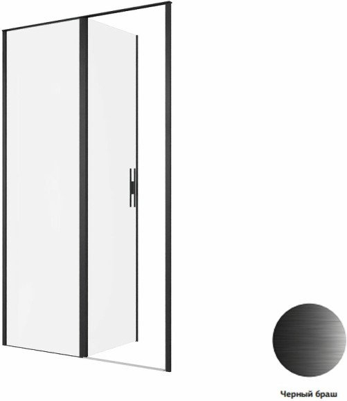 Душевая дверь Allen Brau Priority 120 3.31033.BBA профиль Черный браш стекло прозрачное Душевая дверь Allen Brau Priority 120 3.31033.BBA профиль Черный браш стекло прозрачное