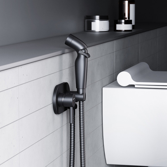 Гигиенический душ со смесителем Damixa Option 212000300 Черный матовый