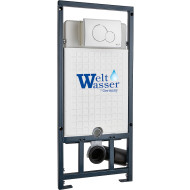 Инсталляция WeltWasser WW Marberg 507 RD WT 10000011213 для унитаза с Белой матовой клавишей смыва