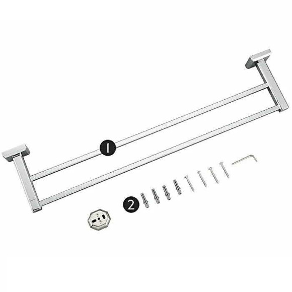 Полотенцедержатель Gappo G38 G3809 двойной Хром