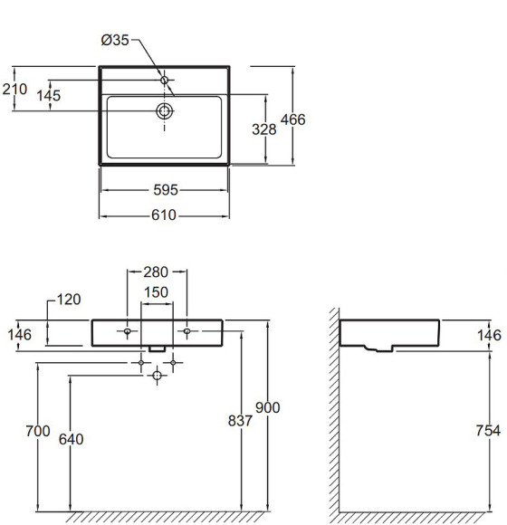 Раковина Jacob Delafon Vivienne 60 EXBH112-00 Белая Раковина Jacob Delafon Vivienne 60 EXBH112-00 Белая