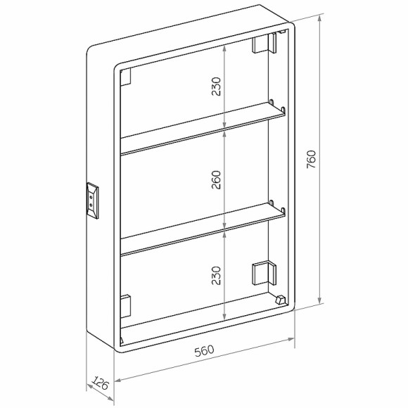 Зеркальный шкаф Континент Elliott LED 60 R МВК018 с подсветкой Белый Зеркальный шкаф Континент Elliott LED 60 R МВК018 с подсветкой Белый