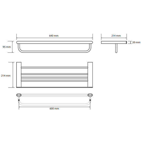 Полка для полотенец Bemeta Organic 157105151 Хром Полка для полотенец Bemeta Organic 157105151 Хром