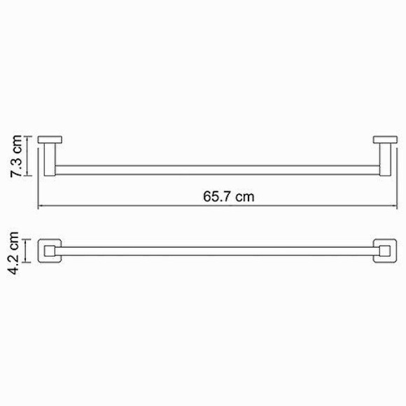 Полотенцедержатель WasserKRAFT Lippe K-6530 Хром Полотенцедержатель WasserKRAFT Lippe K-6530 Хром