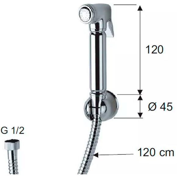 Гигиенический душ Remer 332332OL Хром Гигиенический душ Remer 332332OL Хром