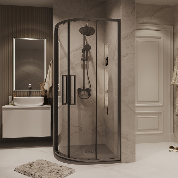 Душевой уголок Grossman Cosmo 100х100 301.K33.02.1010.42.00 профиль Графит сатин стекло прозрачное Душевой уголок Grossman Cosmo 100х100 301.K33.02.1010.42.00 профиль Графит сатин стекло прозрачное