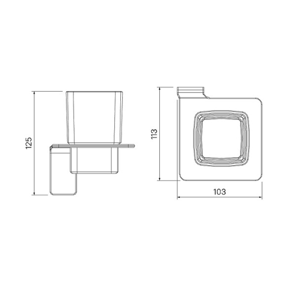 Стакан для зубных щеток Iddis Slide SLISCG1i45 Хром