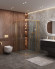 Душевой уголок Cezares Molveno 120x120 MOLVENO-A-22-90+30-C-BORO-IV профиль Брашированное золото стекло прозрачное