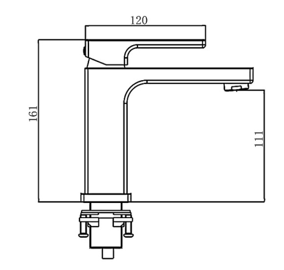 Смеситель для раковины Gappo G1017-6 Черный матовый Смеситель для раковины Gappo G1017-6 Черный матовый