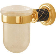 Стакан для зубных щеток Boheme Murano 10904-B-G Золото Черный