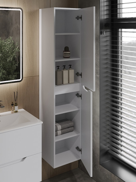 Шкаф пенал Orange Line 35 Li-35Puw подвесной Белый матовый Шкаф пенал Orange Line 35 Li-35Puw подвесной Белый матовый