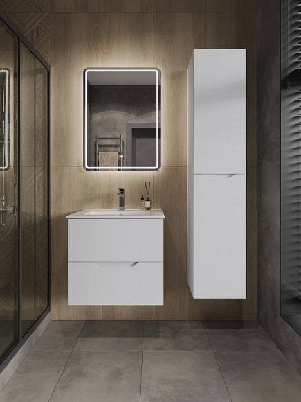 Шкаф пенал Orange Line 35 Li-35Puw подвесной Белый матовый Шкаф пенал Orange Line 35 Li-35Puw подвесной Белый матовый