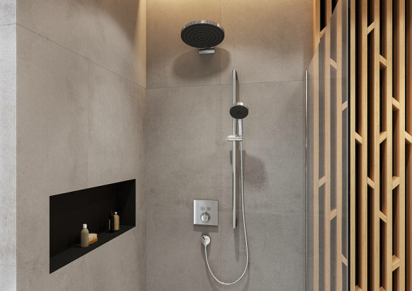 Смеситель для душа Hansgrohe ShowerSelect 15763000 с термостатом Хром