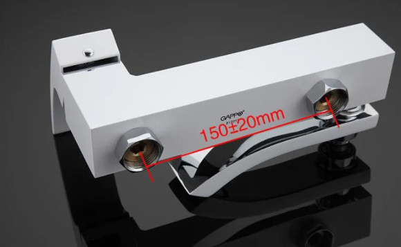 Смеситель для ванны Gappo G07 G3207-8 Белый Хром Смеситель для ванны Gappo G07 G3207-8 Белый Хром