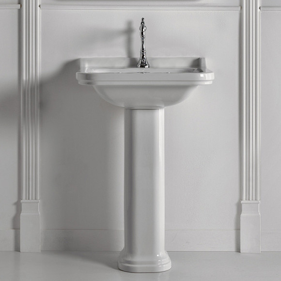 Раковина Kerasan Waldorf 60 4140K1bi/cr*1 Белая Раковина Kerasan Waldorf 60 4140K1bi/cr*1 Белая