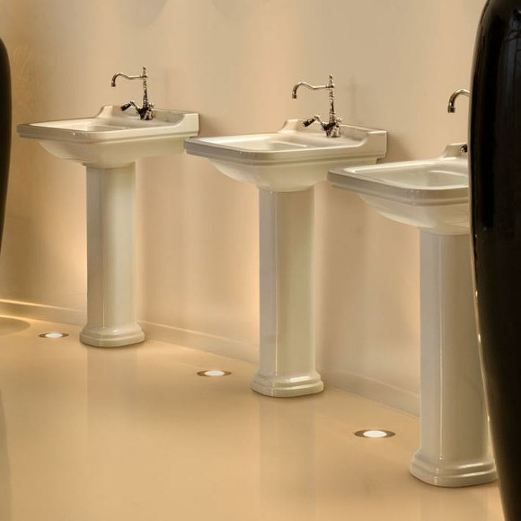 Раковина Kerasan Waldorf 60 4140K1bi/cr*1 Белая Раковина Kerasan Waldorf 60 4140K1bi/cr*1 Белая