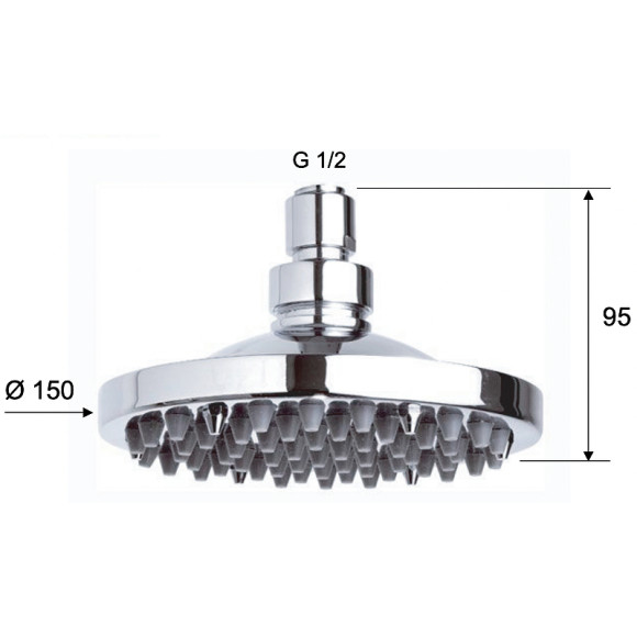 Верхний душ Remer 359R15X Хром Верхний душ Remer 359R15X Хром