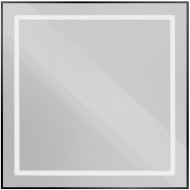 Зеркало BelBagno Kraft 80 SPC-KRAFT-800-800-SENS-NERO с подсветкой Черное с сенсорным выключателем