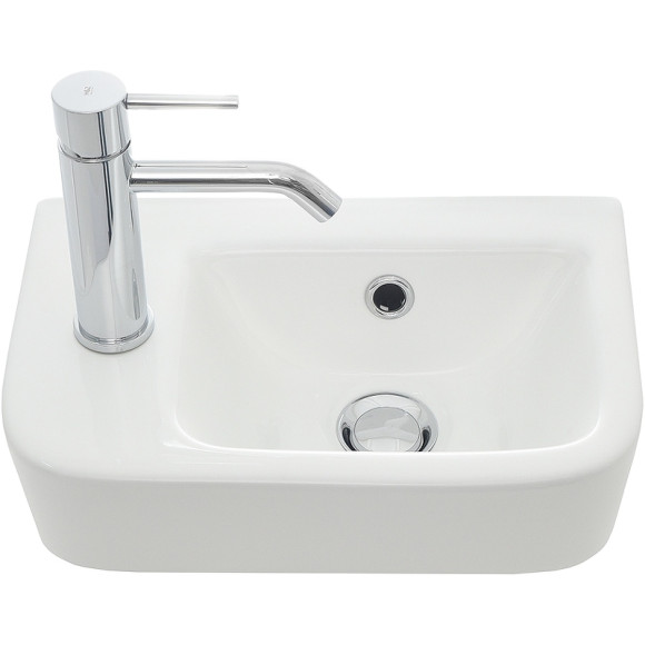Раковина AQUAme 38 L AQM5006L Белая глянцевая Раковина AQUAme 38 L AQM5006L Белая глянцевая