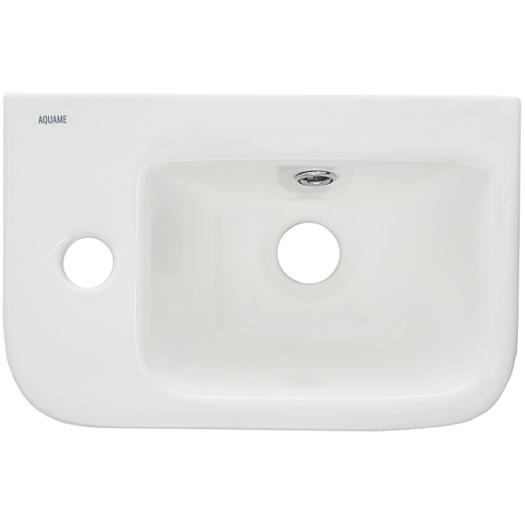 Раковина AQUAme 38 L AQM5006L Белая глянцевая Раковина AQUAme 38 L AQM5006L Белая глянцевая