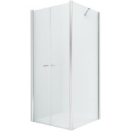 Душевой уголок New Trendy New Soleo Chrome 90x80 D-0145A/D-0091B профиль Хром стекло прозрачное