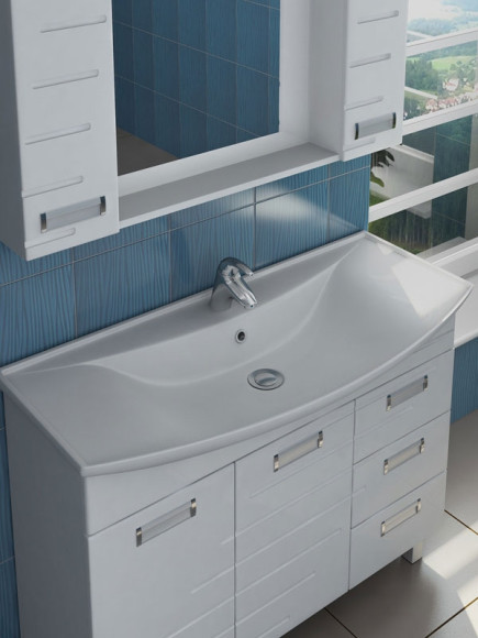 Тумба под раковину Vigo Diana 105 tn.DIA.STI.100.2D.3Y Белая